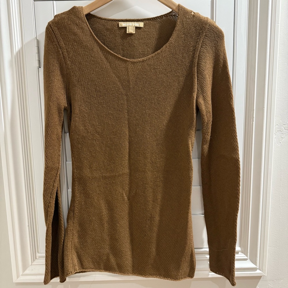 3/$10 🛒🛍️ Michael Kors Brown Long Sleeve Sweater Top - Size XS